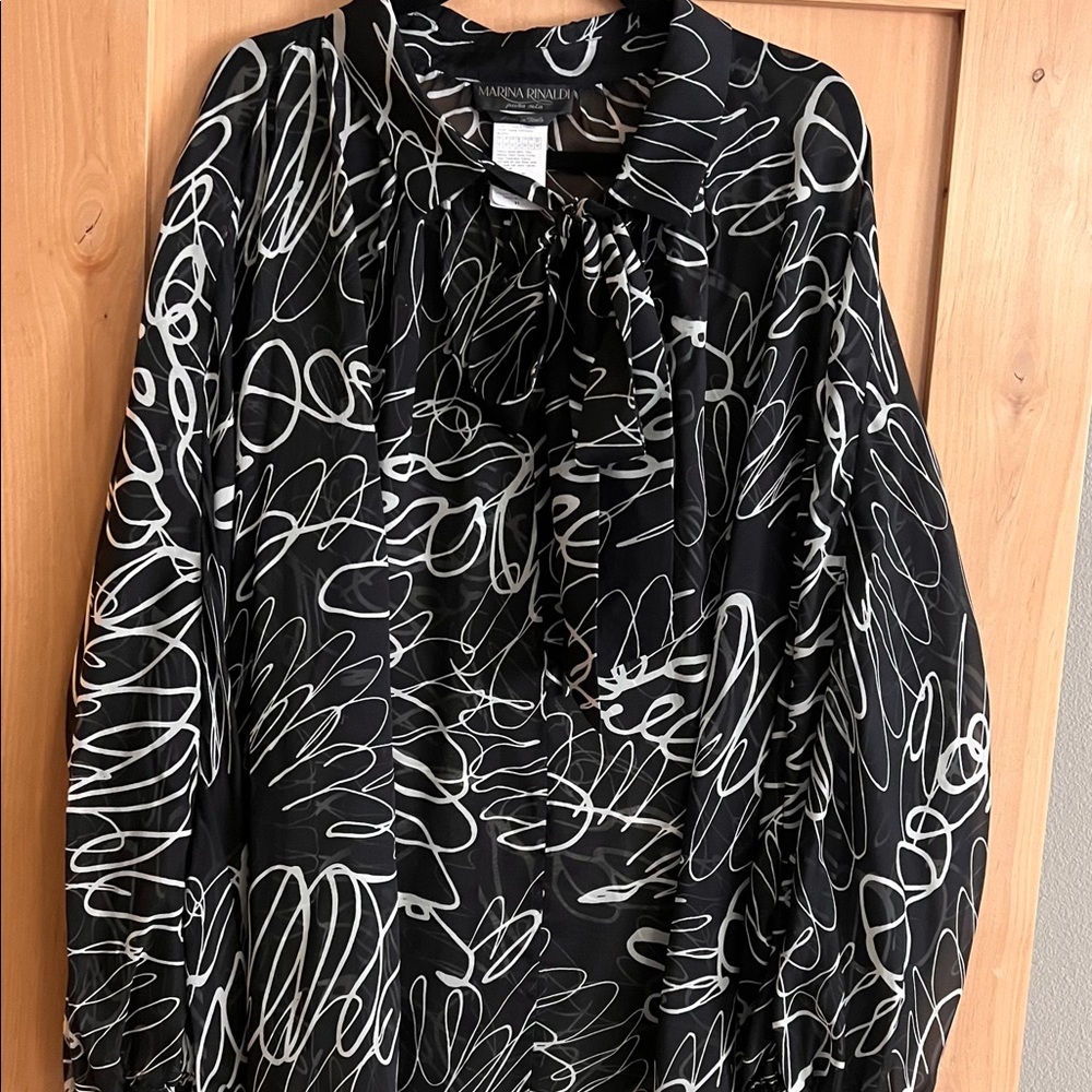 Marina Rinaldi silk blouse